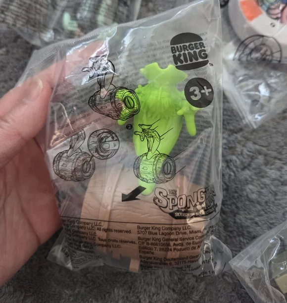 Burger King SpongeBob Movie Toys - Mixed Colors New 5 Toys Kids Play - Picture 5 of 6